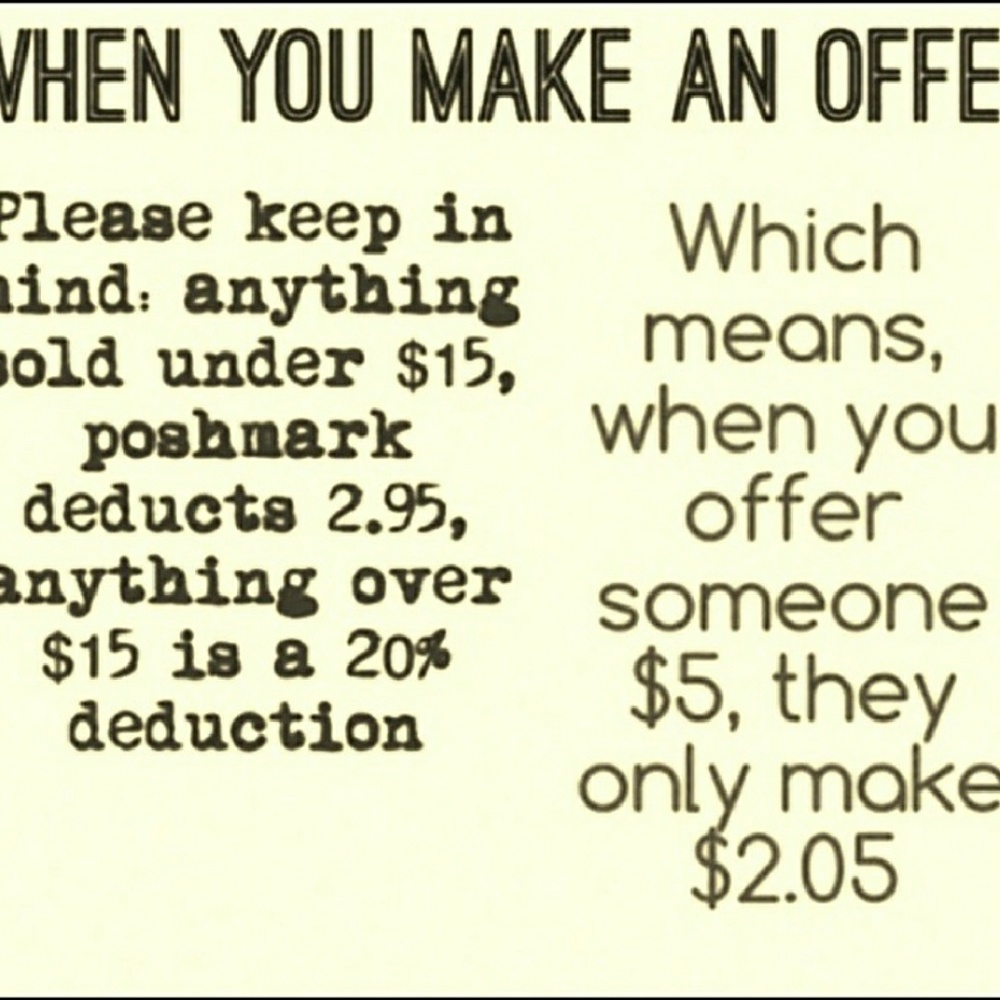 Reasonable offers please